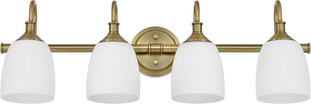 12" Brushed Brass & Wood Industrial Pendant Light